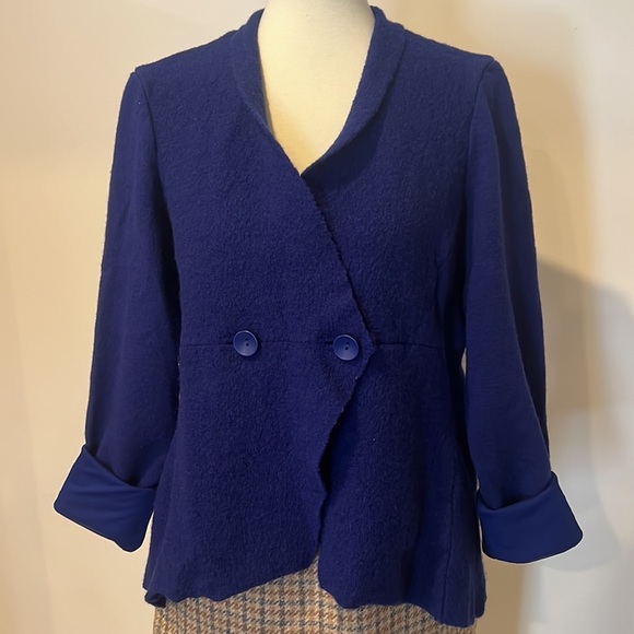 Linea Domani limited, edition, wool light weight spring blazer amazing colour - Picture 13 of 13